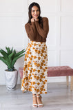 Amber Floral Midi Skirt (xl, 3x)