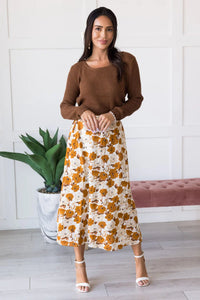 Amber Floral Midi Skirt (xl, 3x)