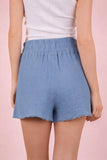 Cotton Gauze Shorts W/ Front Tie (S, M, L)