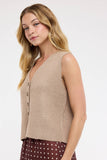 Button Up Sweater Vest