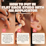 Bow Flat Back Studs