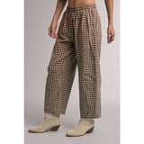 Plaid Patch Pocket Pants, Mocha