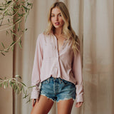 Lt. Pink Super Soft Button Up