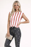 Independence Day Stripe Knit Top