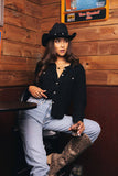 Black Super Soft Button Up