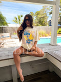 Sun Rays & Pool Days Graphic Tee on Ivory