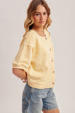 Front Pocket Cardigan, Butter