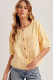 Front Pocket Cardigan, Butter