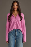 Fuchsia Button Up Cardigan