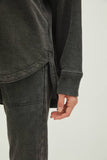 Soft Black Denim Shacket (M/L)