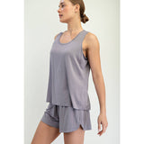 Viscose Modal Tank, latte (S-L)