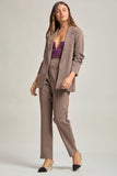 Magic 3/4 Sleeve Blazer, Dark Mocha (S-L, 1X-3X)