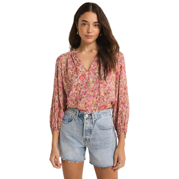 Z Supply- Carine Lima Floral Top (M, L)