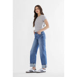Mica- Relaxed Straight Cuffed Denim