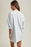 Oversized Striped Short Sleeve Tee