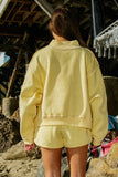 Reversible Mock-Neck Crop Sweatshirt, Life Is Good