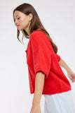 Soft Touch Button Uo Short Sleeve Cardigan, Oatmeal (S-L)