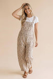 Barrel Bib Overalls Suspender Floral Jumpsuit