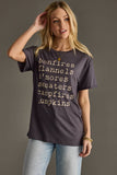 Bonfires, Flannels, S'mores Tee - Charcoal