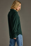 Super Soft Button Up-Hunter Green (L, 2X)
