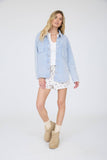 Soft Denim Look Knit Shacket