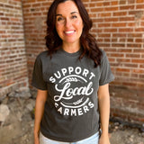 SUPPORT LOCAL FARMERS Graphic Tee (M,XL, 2X)