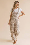 Barrel Bib Overalls Suspender Floral Jumpsuit