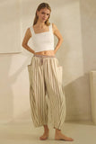 Textured Cropped Pants, Mocha