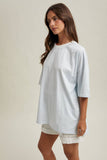 Oversized Striped Short Sleeve Tee