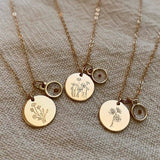 Poppy Necklace with Mustard Seed