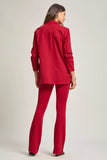 Magic 3/4 Sleeve Blazer, Red (S-2X)