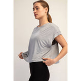 Open Back Athletic Top, Black (L)