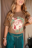 Vintage Santa Leopard Tee (S-3X)