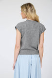 Raw Edge Sleeveless Lightweight Cardigan, Butter Yellow (S-L)