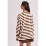 Striped Long Sleeve Pullover