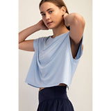 Open Back Athletic Top, Black (L)