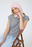 Raw Edge Sleeveless Lightweight Cardigan, Butter Yellow (S-L)