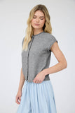 Raw Edge Sleeveless Lightweight Cardigan, Butter Yellow (S-L)