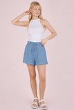 Cotton Gauze Shorts W/ Front Tie (S, M, L)