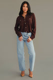 Espresso Brown Super Soft Button Up