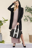 Cardigan Hoodie- Black (S,L,1X,2X,3X)