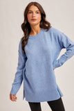 Oversized Tunic Sweater- Blueberry (S-L)