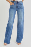 Risen-TC Elastic Band High Rise Denim