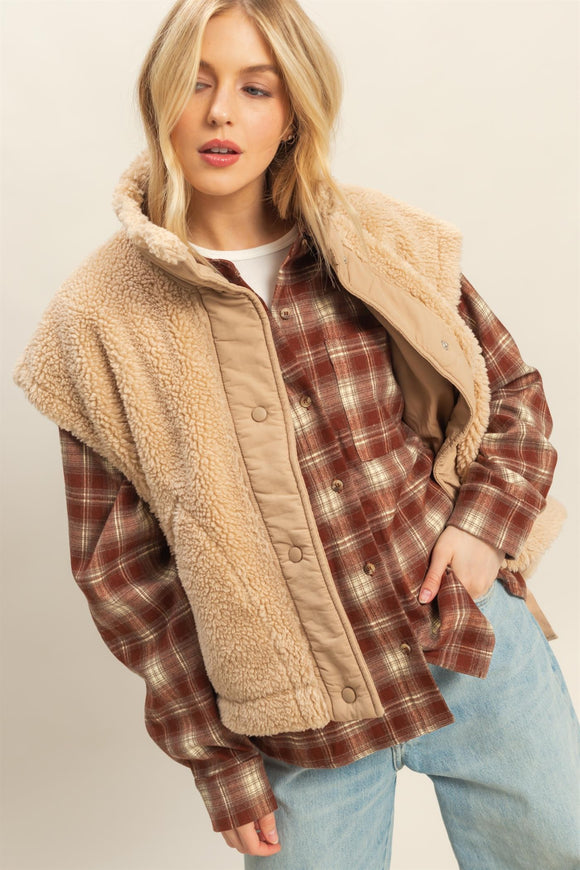 Cozy Sherpa Vest (M)