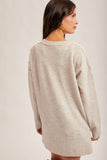 Oversized Tunic Sweater- Oatmeal (S,L)