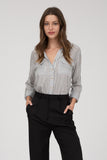 Stripe Collared Button Down Long Sleeve (2x, 3x)