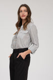 Stripe Collared Button Down Long Sleeve (2x, 3x)