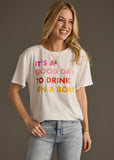Drink on a Boat Tee- White (S-XL)