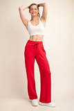 Comfy Luxe Straight Pant, True Red (S, L, 1x, 2x)