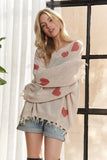 Frayed Heart Sweater